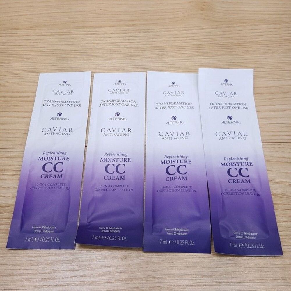 Alterna Caviar Anti-Aging Replenishing Moisture CC Cream Sample Size Lot of 4